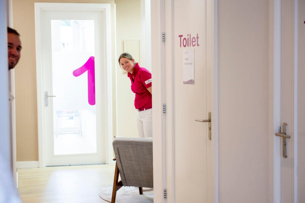 wandelgang bij behandelkamers